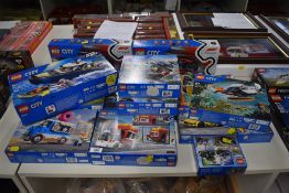 A collection of plastic construction toy sets manufactured by LEGO System A/S. This group