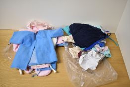 A collection of late 20th-century miniature garments, including various items of outerwear and