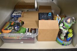 This lot comprises a collection of modern toys and collectibles, primarily constructed from