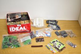 This lot comprises a large collection of vintage modular plastic toy components from the Floral