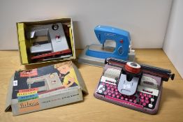 This lot features three mid-20th-century toys manufactured in England. The first is a Vulcan Classic