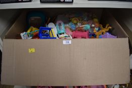 This lot comprises a large collection of moulded plastic preschool toys and accessories, primarily