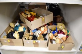 A collection of themed collectible plush teddy bears produced for The Teddy Bear Collection, a