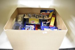 An assortment of die-cast model vehicles from various manufacturers, the majority of which are in