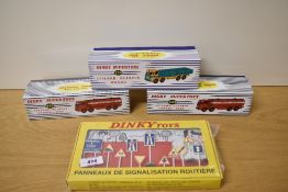 Modern Die-casts, Atlas Dinky 934 Leyland Octopus Wagon, 943 Leyland Octopus Tanker Esso x2, one