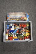 Playworn Die-casts, Matchbox Super Kings K43 Log Transporter part boxed, Dinky, Majorette, Siku,