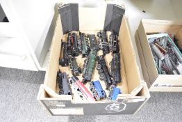 This lot comprises an assortment of OO and HO gauge model railway locomotives, components, and