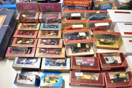 A collection of die-cast model vehicles, primarily manufactured by Matchbox for the Models of