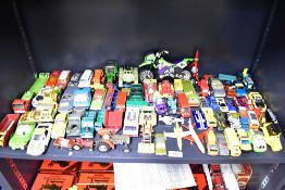 An extensive collection of vintage toy vehicles and aircraft, predominantly constructed from die-