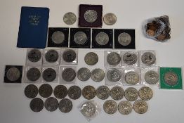 A Collection Of George VI And Elizabeth II Commemorative Crowns, Comprising, George VI 1937