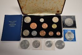 A 1968 Royal Mint Predecimal And Decimal Coinage Speciman Set, Comprising Half Crown, Two Shillings,