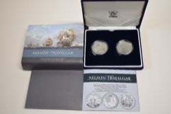 Royal Mint Elizabeth II Silver Proof Five Pound Crowns, Commemorating The 200th Anniversary Of