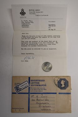 A 1970 Royal Mint Ten Pence Accidentally Struck on A Thin Coin Blank Intended For Another