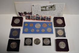 An Elizabeth II 1953 Set Of Uncirculated Coins, Comprising, A Crown, Half Crown, Two Shillings,