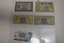 Scottish Bank Notes Comprising, National Commercial Bank Of Scotland Ltd, 1964 £5, David