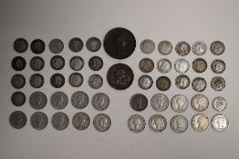 A Collection Of 19th And 20th Century Silver And 19th Century Copper Coinage, Comprising, Sixpences,