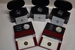 A Collection Of Royal Canadian Mint Silver Proof Commemorative Coins, Comprising, Transport 2000