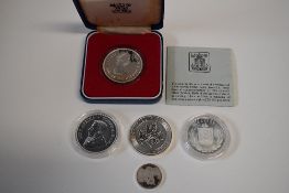 A Royal Mint Silver Proof 1977 Elizabeth II Bailwick Of Guernsey Twenty Five Pence, Obv Elizabeth