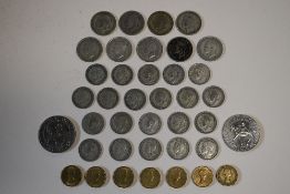 Twentieth Century British Pre-Decimal Silver And Brass Nickel Coinage, Comprising, George V Florins,