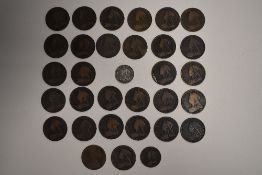 A Queen Victoria 1897 Silver Shilling, Queen Victoria Pennies, Young Head 1878, Old Veiled Head