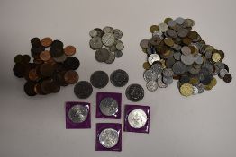 An Amount Of Twentieth Century British And World Silver, Cupronickel And Copper Coinage,