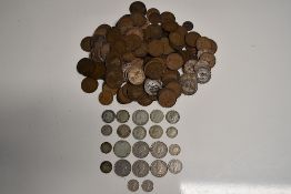 A Collection Of Nineteenth And Twentieth Century British Silver and Copper Coinage. Weight Of Silver