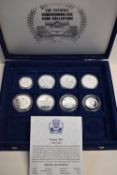 Silver Proof Formula One Motorsport Commemorative Crowns And Coins, Minted 1992-1994 For The Isle Of
