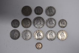 A Collection Of Swiss Silver Coinage, Comprising, Five Francs 1931, Two Francs 1886, 1904, 1912,