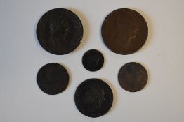 Eighteenth And Nineteenth Century Copper Coinage, Comprising, A George III 1773 Farthing, A George