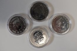 Royal Mint Elizabeth II, 1998 Silver Proof Britannia Two Pounds, Obv Elizabeth II, Rev Britannia