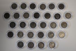 A Nice Collection Of Half Crowns, Comprising, George V 1918, 1919, 1920, 1921, 1922, 1923, 1924,