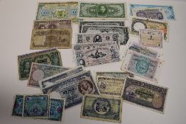 World Bank Notes, Pre-War And Wartime Issues Including A Palestine 1939 500 Mils ( Rachel's Tomb