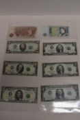 British and American Bank Notes, Comprising, Bank Of England, Series D One Pound D H F Somerset,