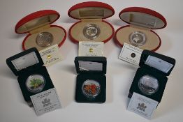 A Collection Of Royal Canadian Mint, Silver One 0unce, 5 Dollar Maple Coins, Comprising, 2005, 31.