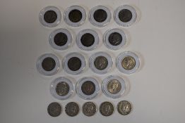 A Collection Of George V And George VI Florins, Comprising, 1913, 1920, 1921, 1922, 1923, 1924,