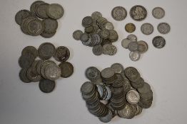 An Amount Of Pre 1947 Half Crowns, Two Shillings, Sixpences And Threepences. Approx Weight Of Silver