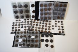 An Amount Of 18th, 19th & 20th Century British Copper Coinage And Tokens Displayed In Plastic