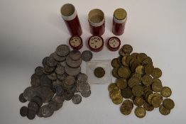 An Amount Of George VI And Elizabeth II Brass Nickel and Cupronickel Coinage, Brass Nickel