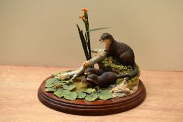 A limited edition Border Fine Arts animal group study 'Point Of Interest' model number MTR10,