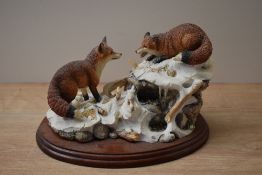 A limited edition Border Fine Arts animal group study 'Cool Reception' model number B0092,