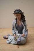 A limited edition Elisa Montserrat Ribes porcelain figurine 'Silla Ferro', marked to base, limited