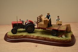A Border Fine Arts agricultural figure group 'Loading Up' model number A3448, designed by Ray Ayres,