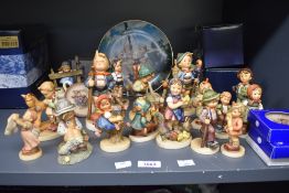A large selection of Goebel pottery figures and similar to include 'Feathered Friends' model