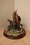 A limited edition Border Fine Arts agricultural figure group 'Flash and Lightning' model number
