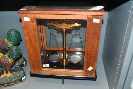 A 20th century analytical balance instrument, w37cm