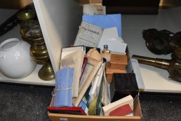 A large selection of 19th- and early 20th-century stationery, to include twine-bound note cards,