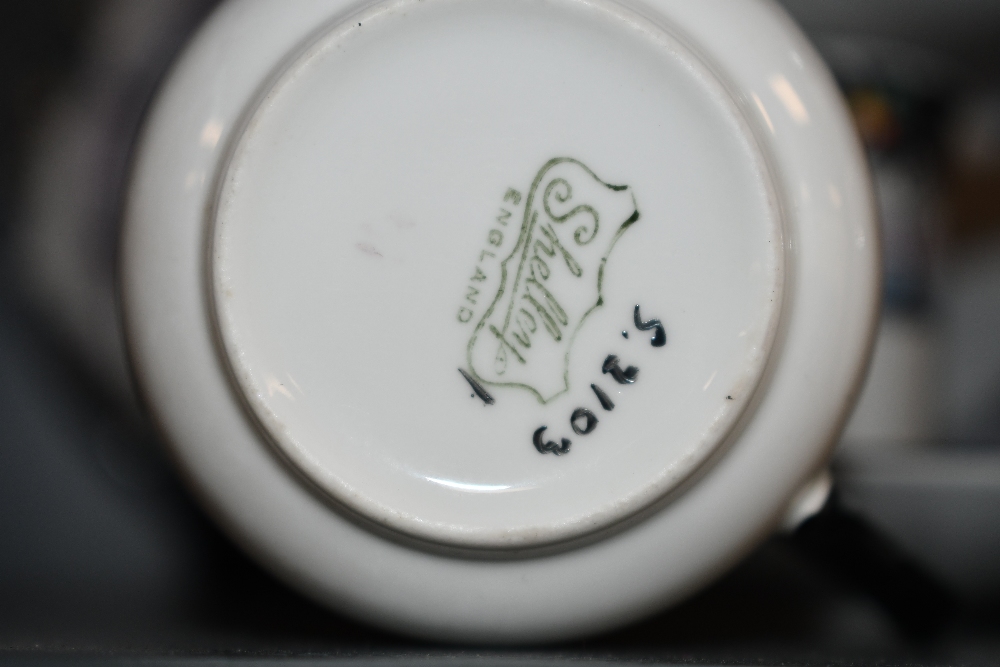 An early 20th-century Art Deco-style Shelley 'Swallows and Balloon Trees' bone china part tea set, - Image 5 of 5