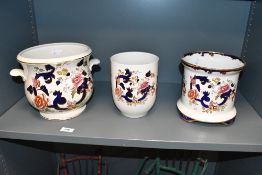 Three late 20th-century to contemporary Mason's ironstone 'Mandalay' and 'Blue Mandalay'