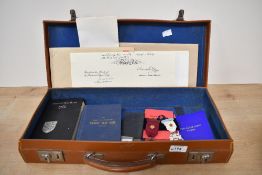 Of local interest, a selection of mid 20th-century Freemasonry related wares, to include two Steward