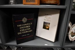 A large contemporary The Compact Oxford English Dictionary New Edition; sold with a large